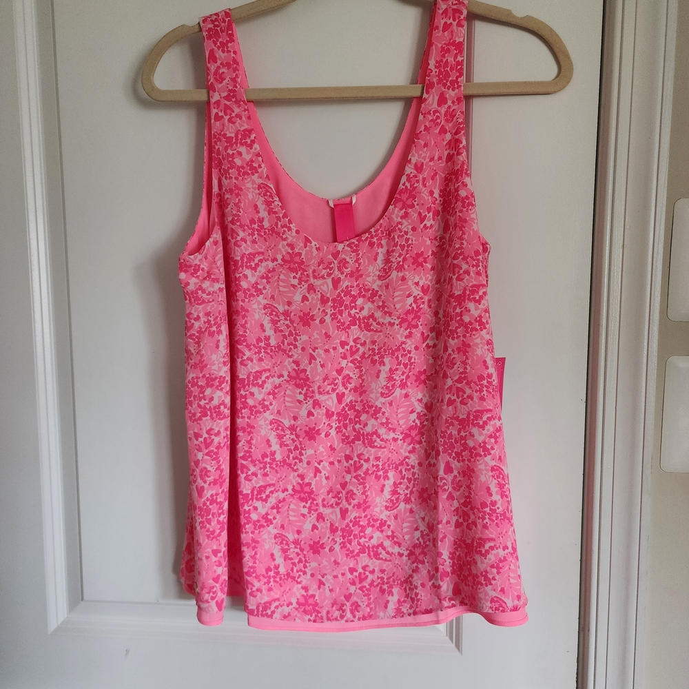Lilly Pulitzer Pink Floral Tank Top